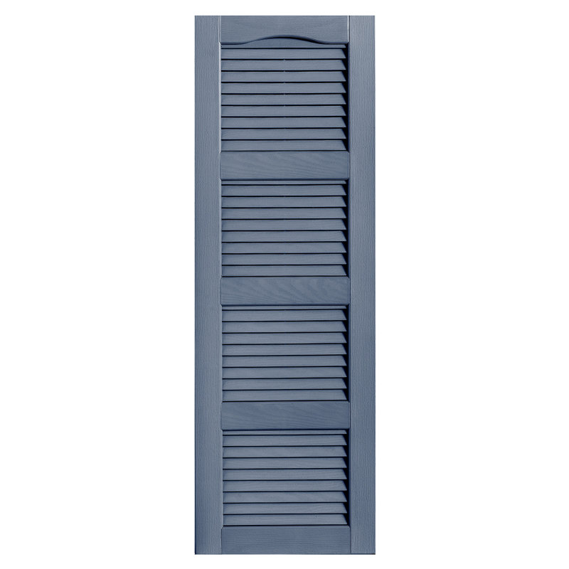 Alpha Shutters Cathedral Top Louvered Shutters & Reviews Wayfair